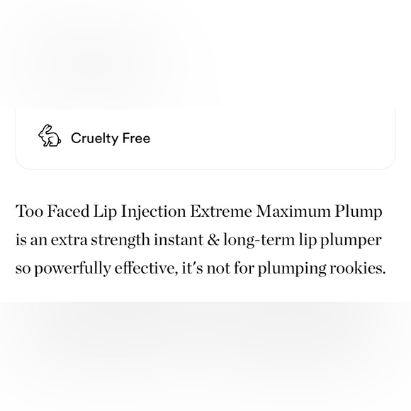 $7❤️‍🔥 LAST 1! Too Faced Lip Injection Maximum Plump Extra Strength Plumper - Picture 6 of 8
